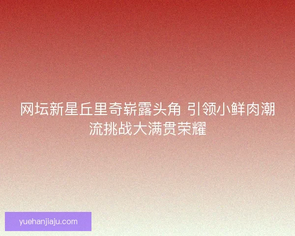 网坛新星丘里奇崭露头角 引领小鲜肉潮流挑战大满贯荣耀